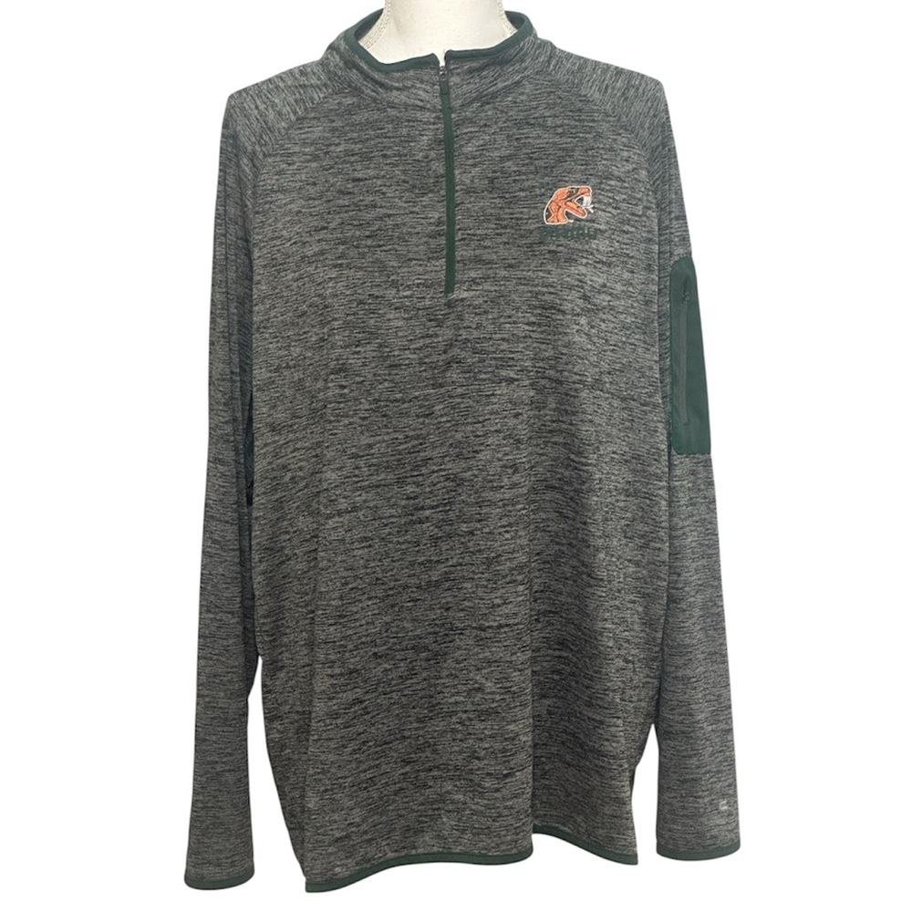 Colosseum FAMU Charcoal Gray Longsleeve Unisex Athletic Quarter Zip